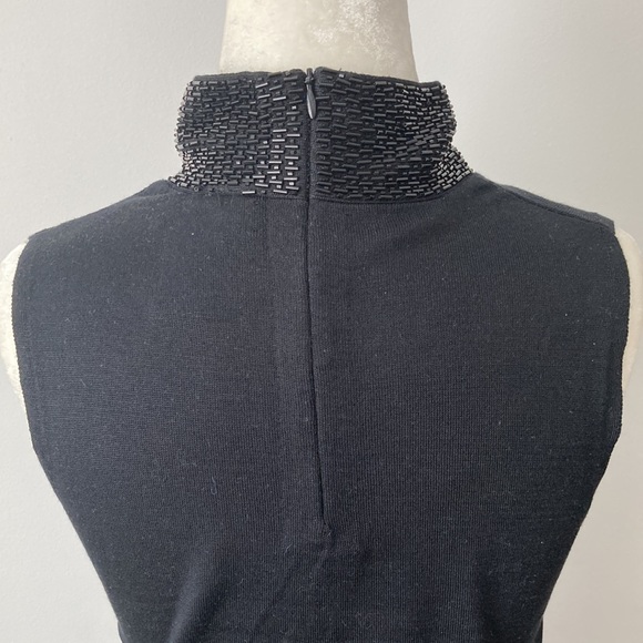 Banana Republic Stretch Sleeveless Turtleneck w/ Beaded Neckline - Picture 7 of 8